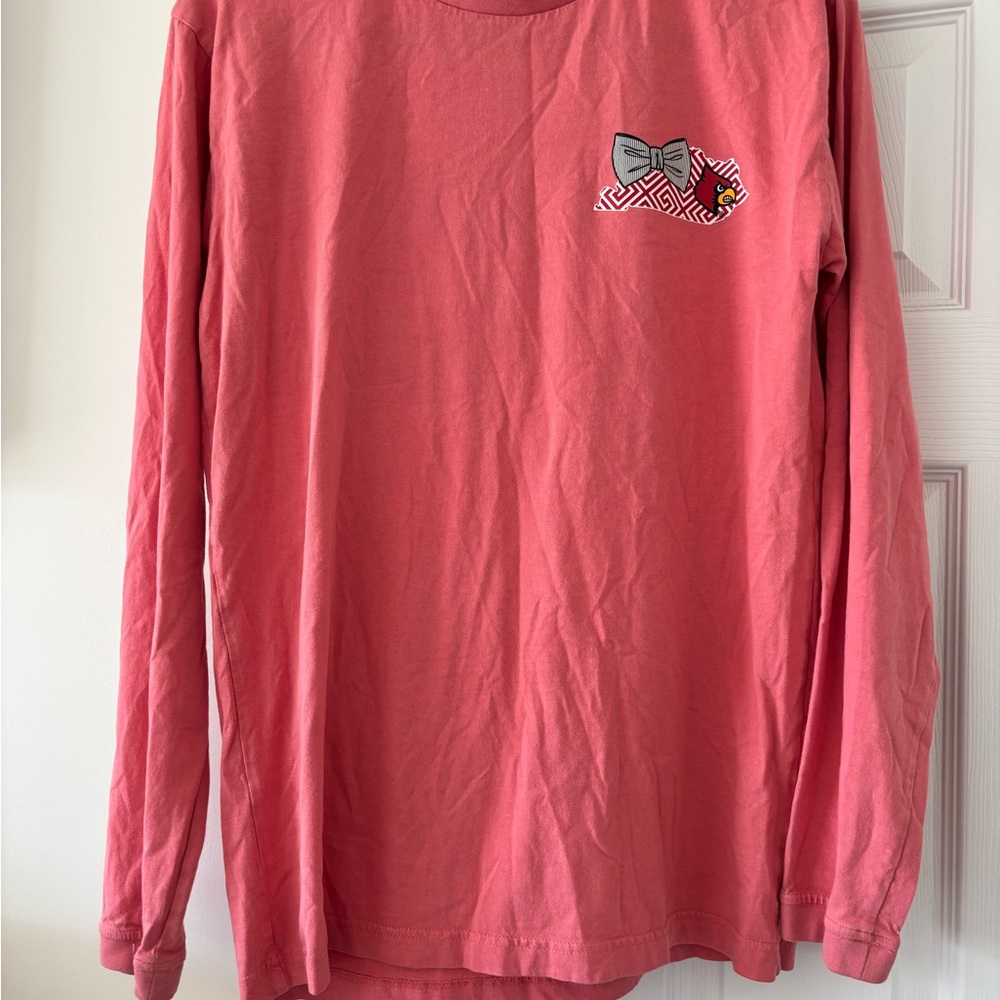 Knights Apparel Pink Women's T-Shirt- Louisville Cardinals